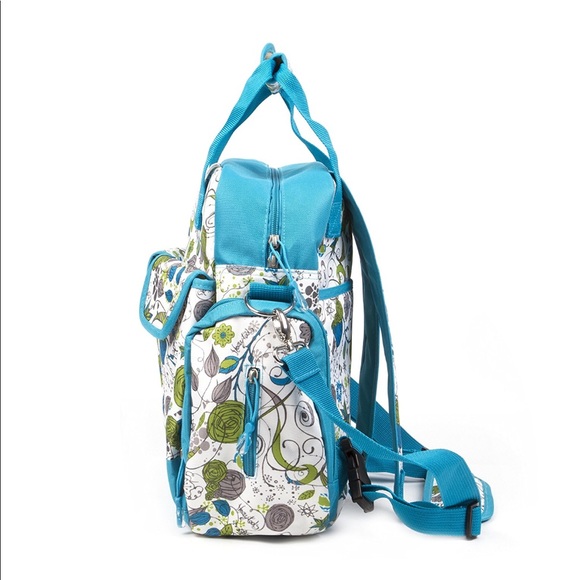 Floral diaper backpack w/ included accessories - Picture 2 of 6